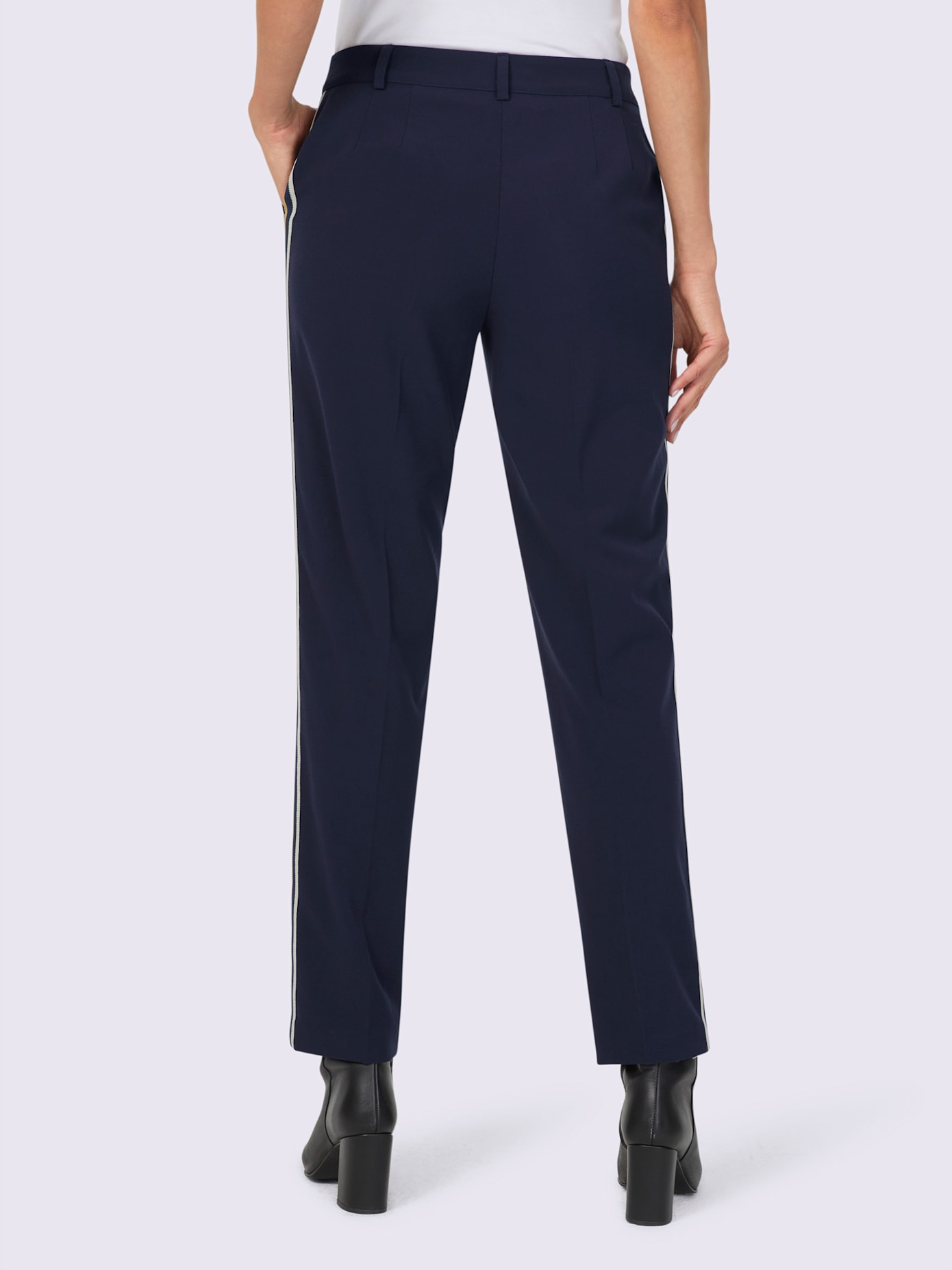 Pantalon de jogging empiècements rayés affinants