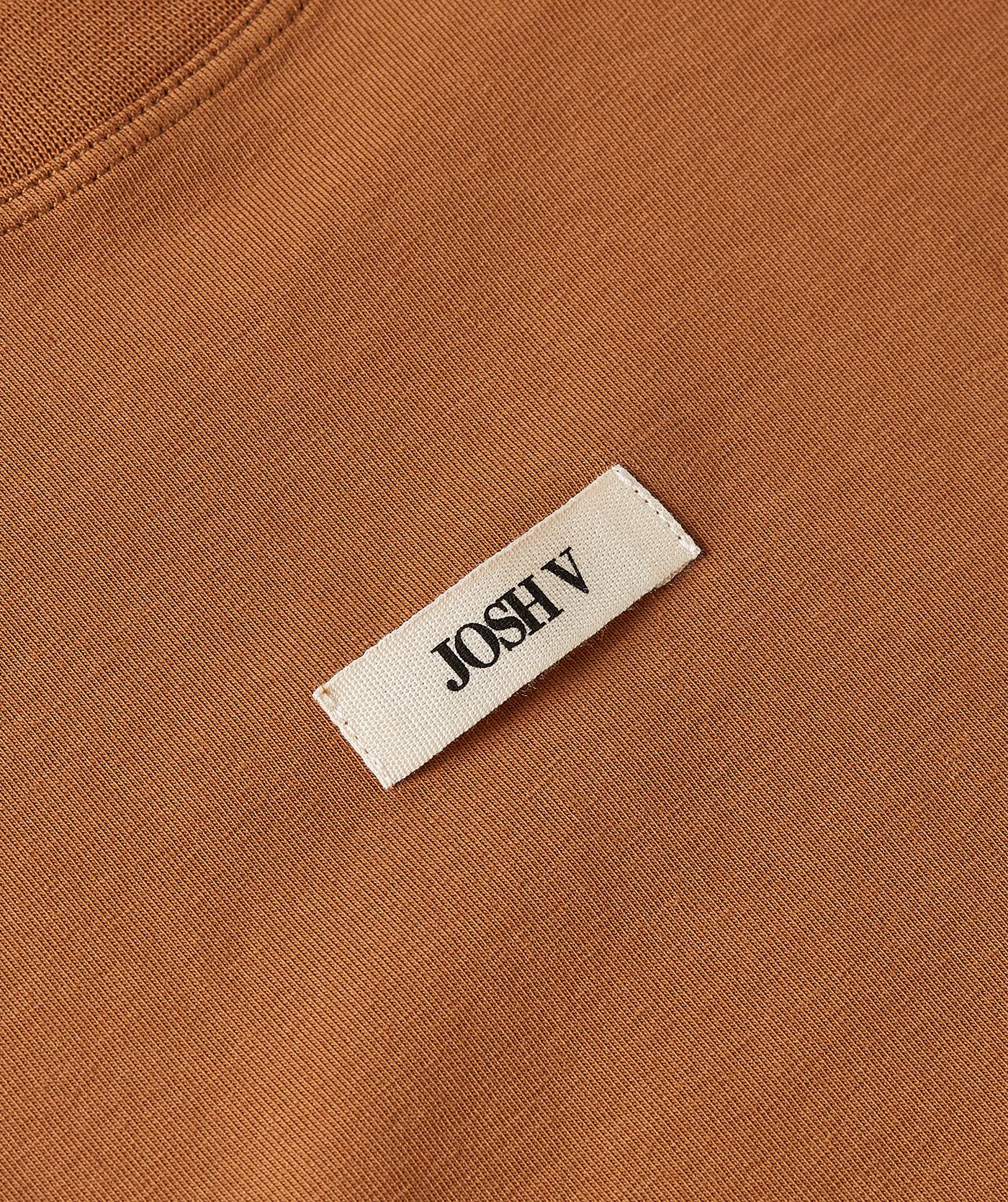 JV-SUE regular fit T-shirt met logo - mocha brown