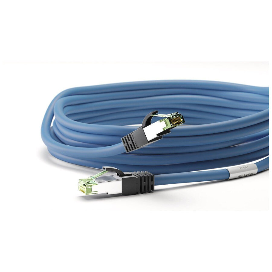 Cable RJ45 Cat 8.1 S/FTP (bleu) - 1 m