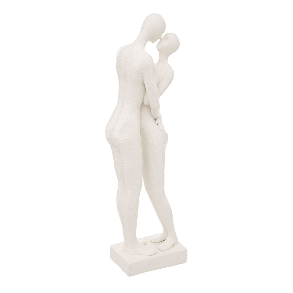 Statue couple nu RIVI en polyrésine 10x33cm