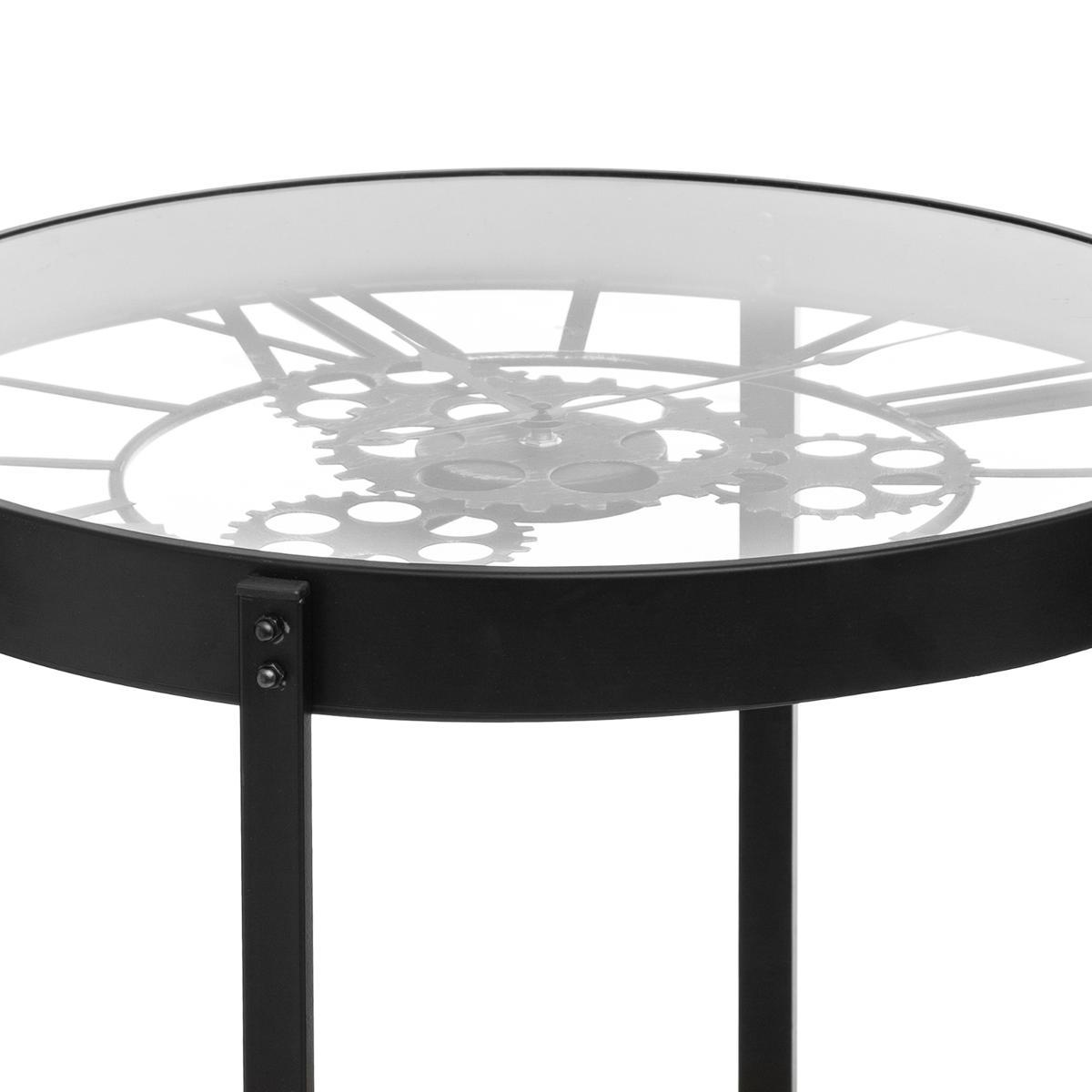 TABLE CAFE PENDULE MECANIQUE D.50.5X49CM
