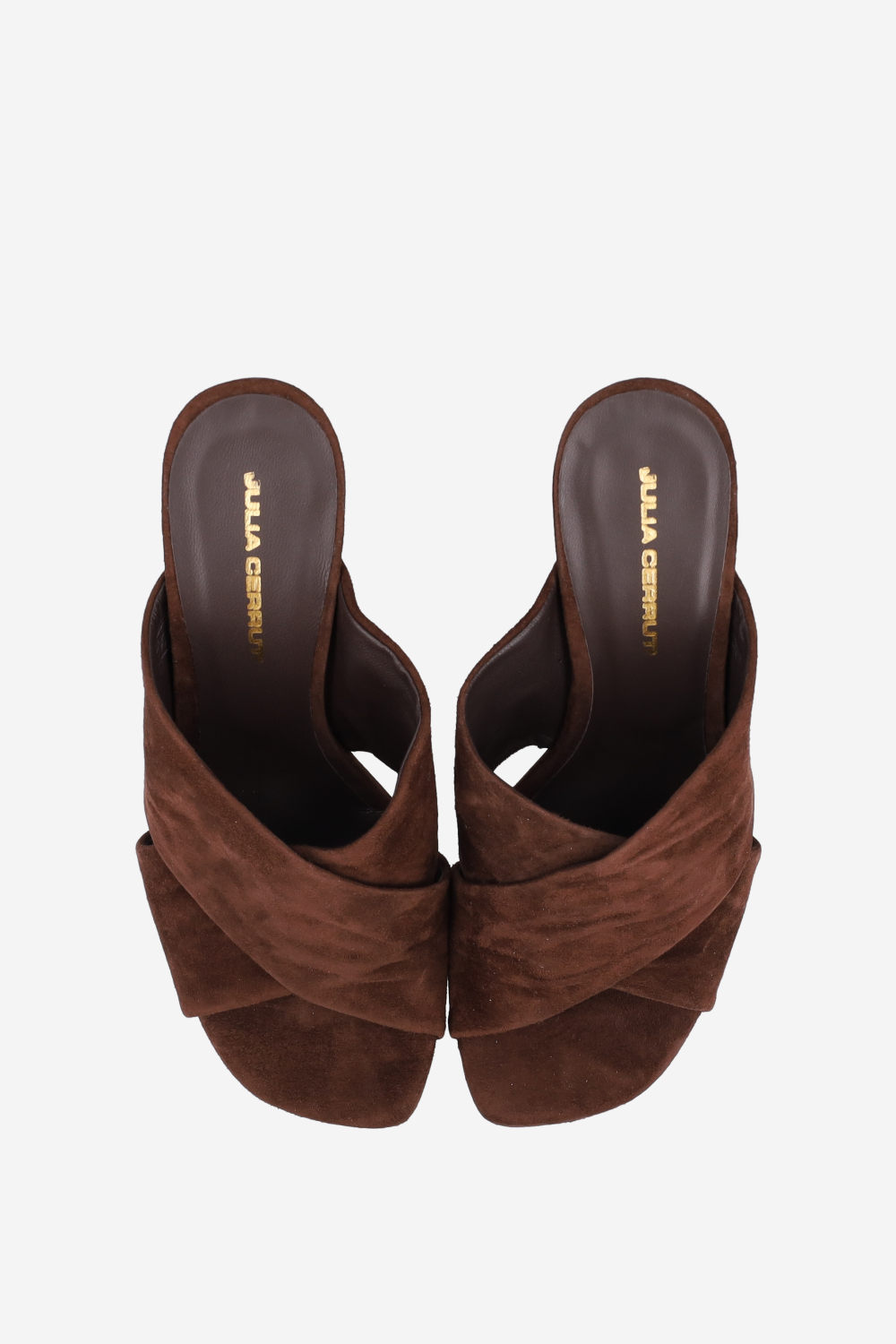 Suede heeled sandals