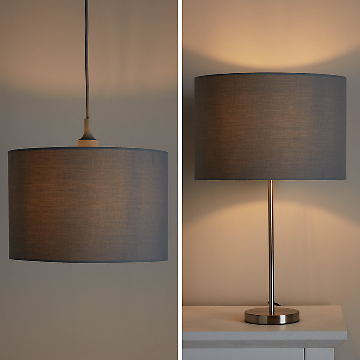Abat-jour Kpezin Ø30cm GoodHome Gris