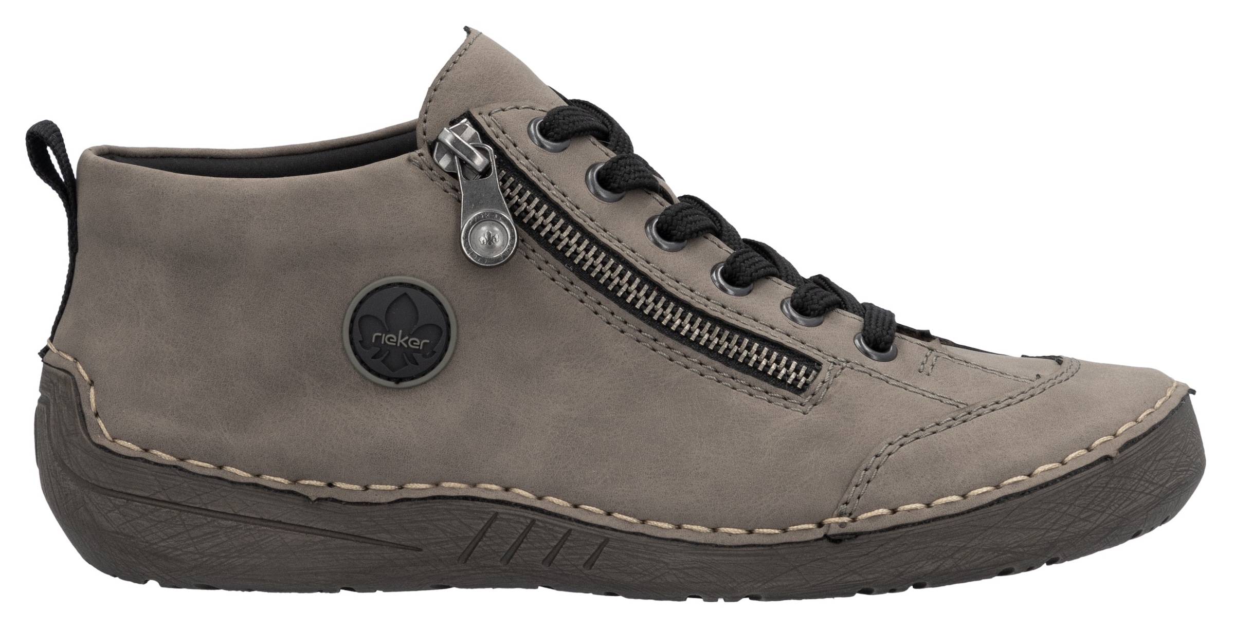 Rieker Schnürboots  Sneaker, Schnürschuh, Outdoorschuh mit Reissverschluss