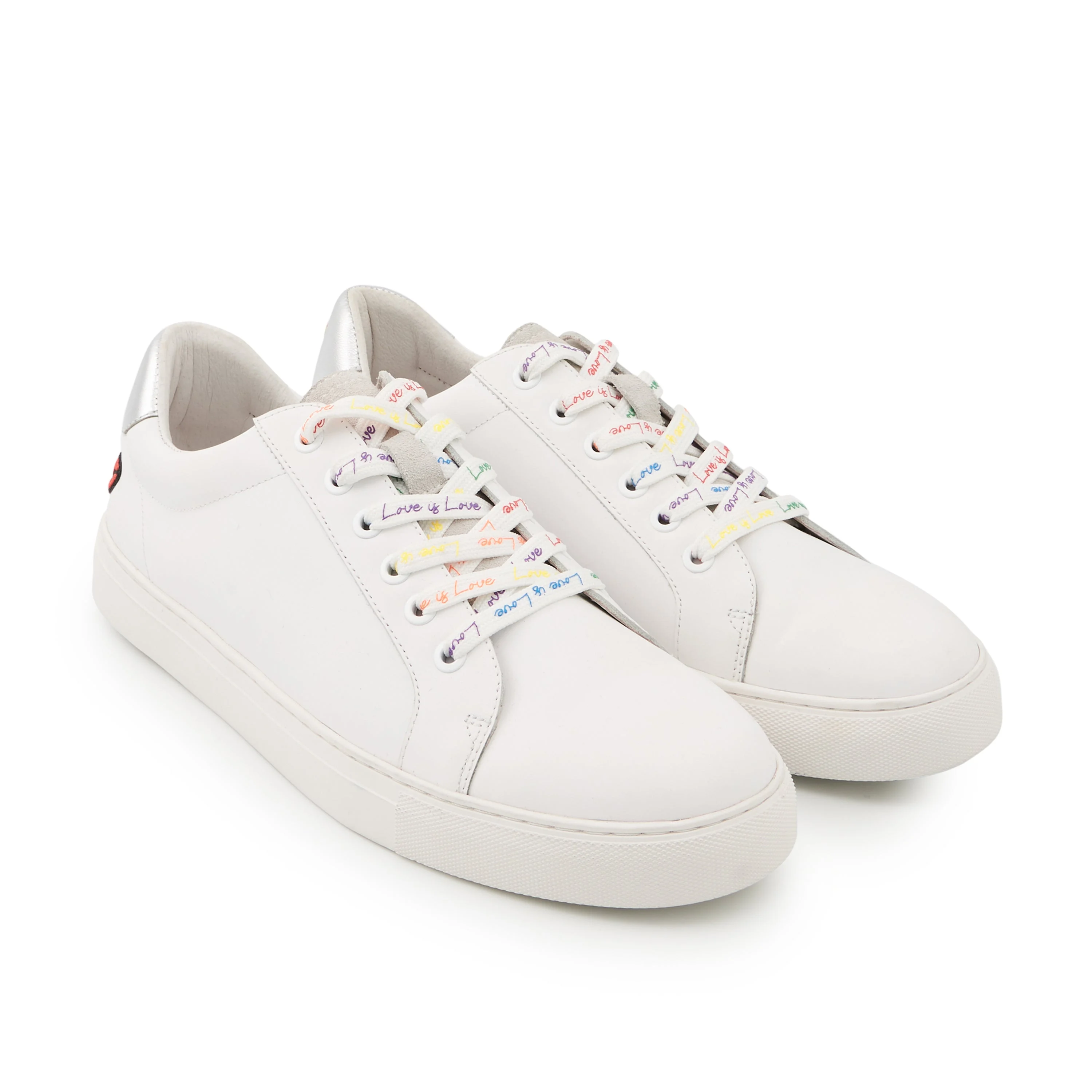 SIMONE LOVE IS LOVE - Sneakers en cuir | Blanc