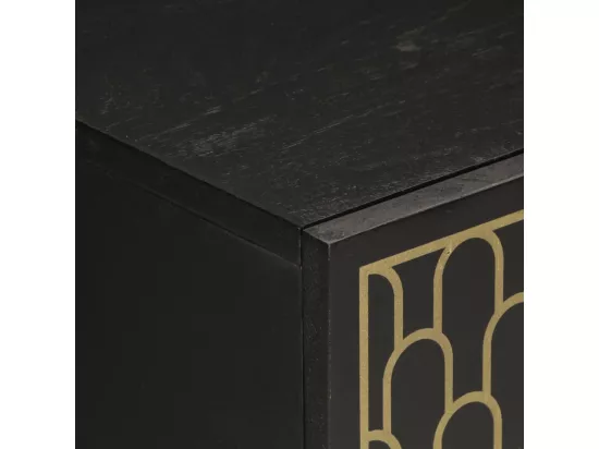 Armoire latérale 60x33x75 cm bois massif de manguier