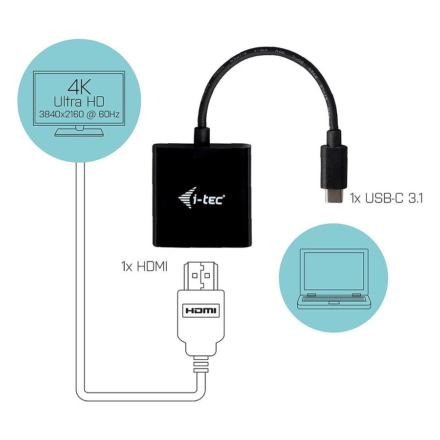 Adaptateur USB-C 3.1 vers HDMI