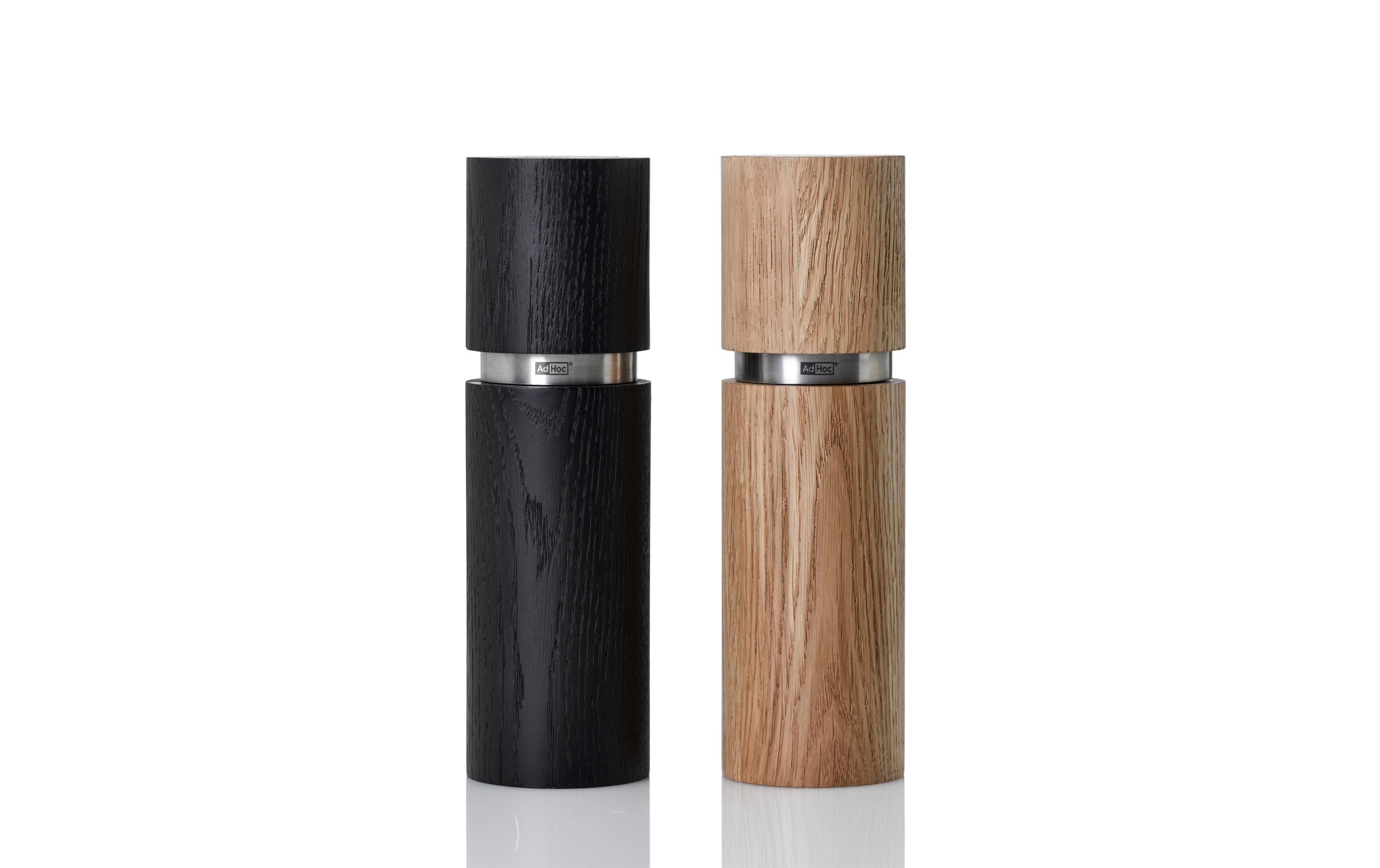 Salz- und Pfeffermühle TEXTURA 2 Stück, 20 cm, Braun/SchwarzGewürzmühle (Braun/Schwarz) für