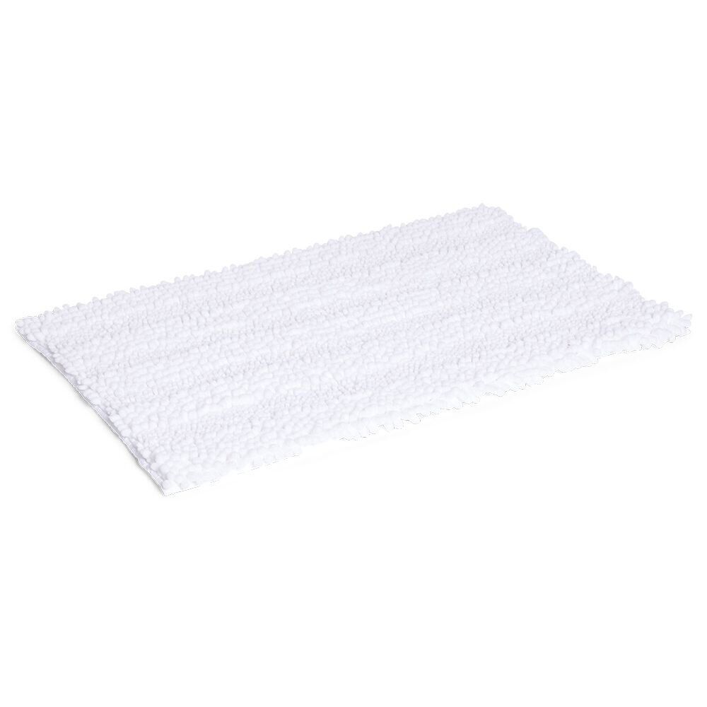 Tapis de bain chenille 50x80cm polyester beige