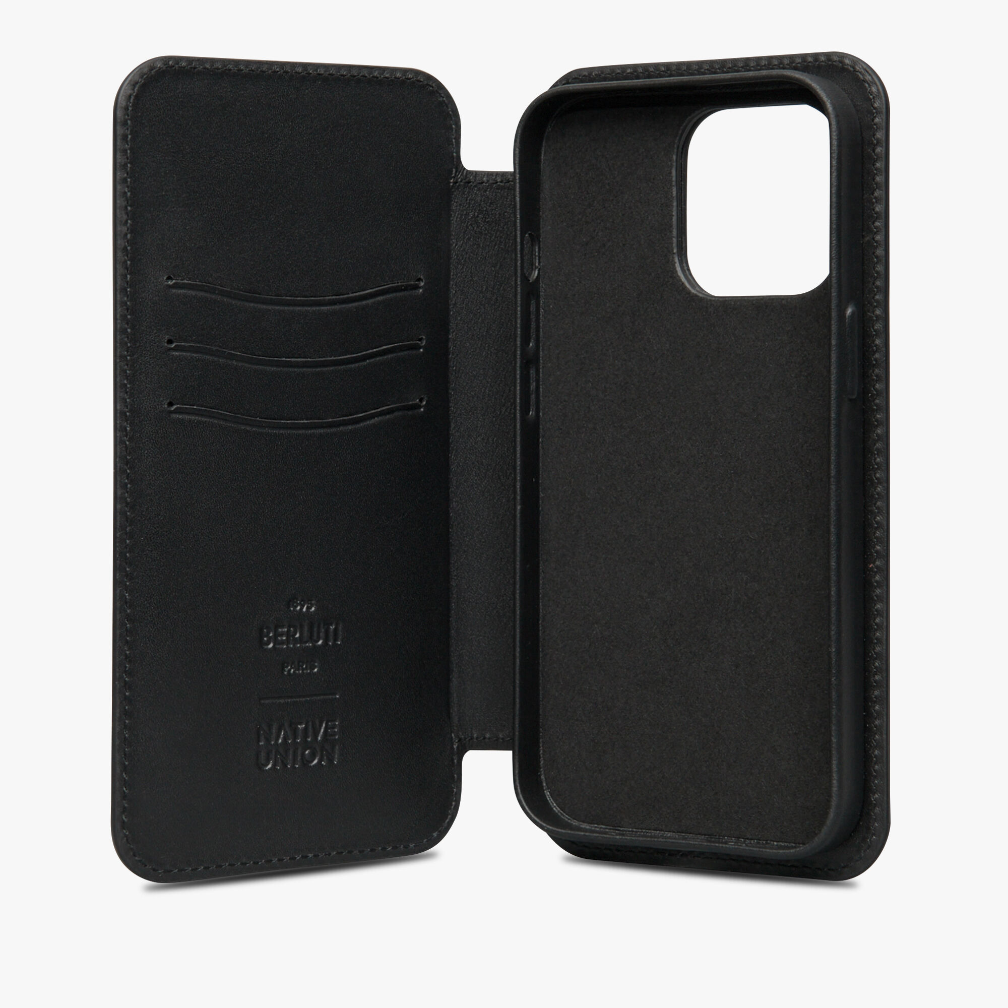 Étui iPhone 14 Pro Max Folio En Cuir Scritto