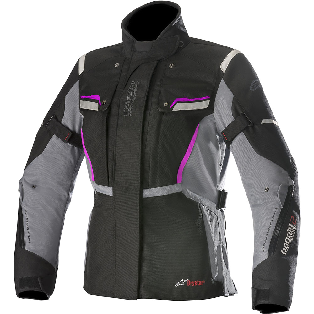 Alpinestars - Veste Stella Bogota V2 Drystar® Noir / Gris / Rose