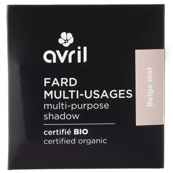 Sombra para olhos multiuso Avril Eyes, bege fosco, orgânica, 2,5g