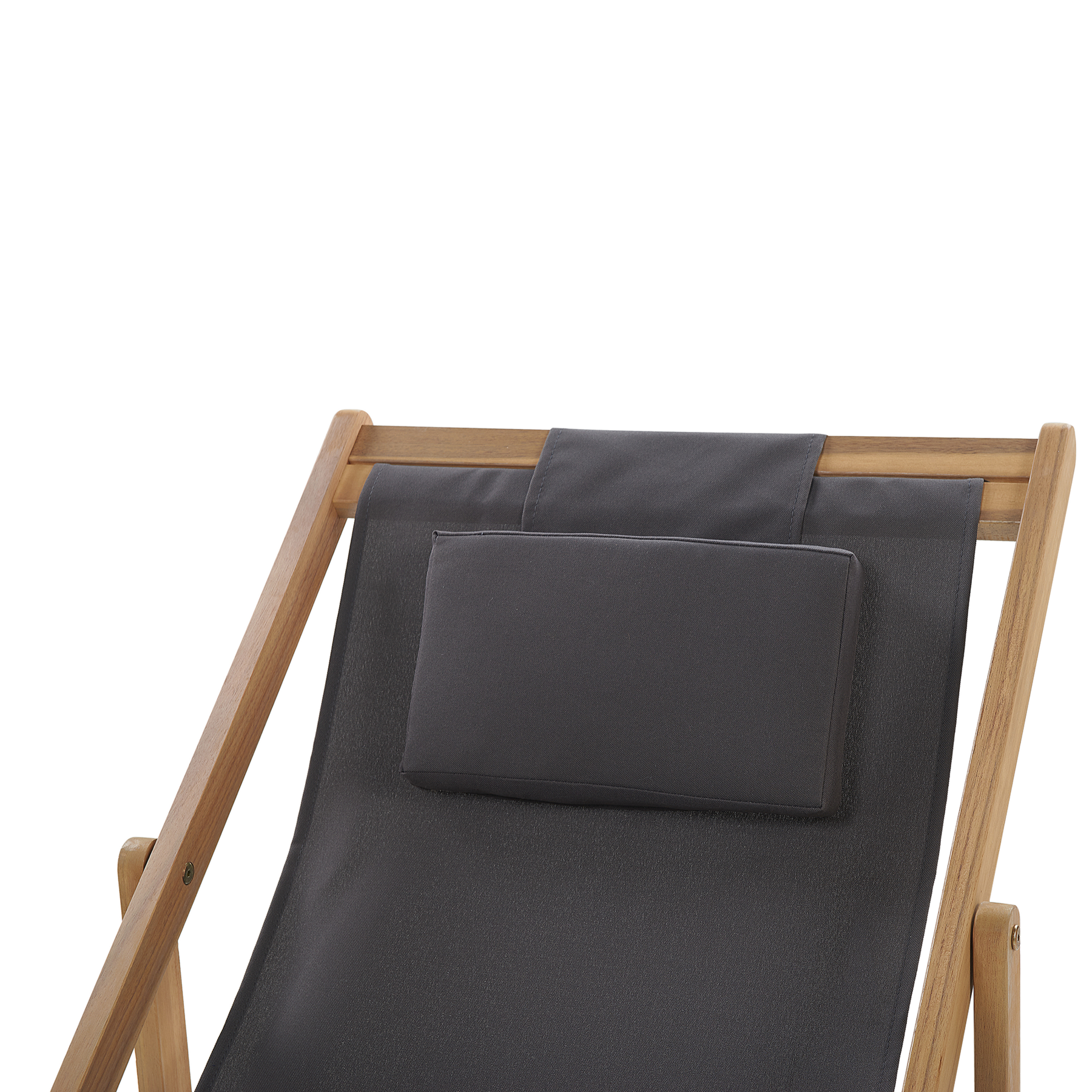 Beliani - AVELLINO - Ligbed 2 hoezen - Donkerbruingrijs - Polyester