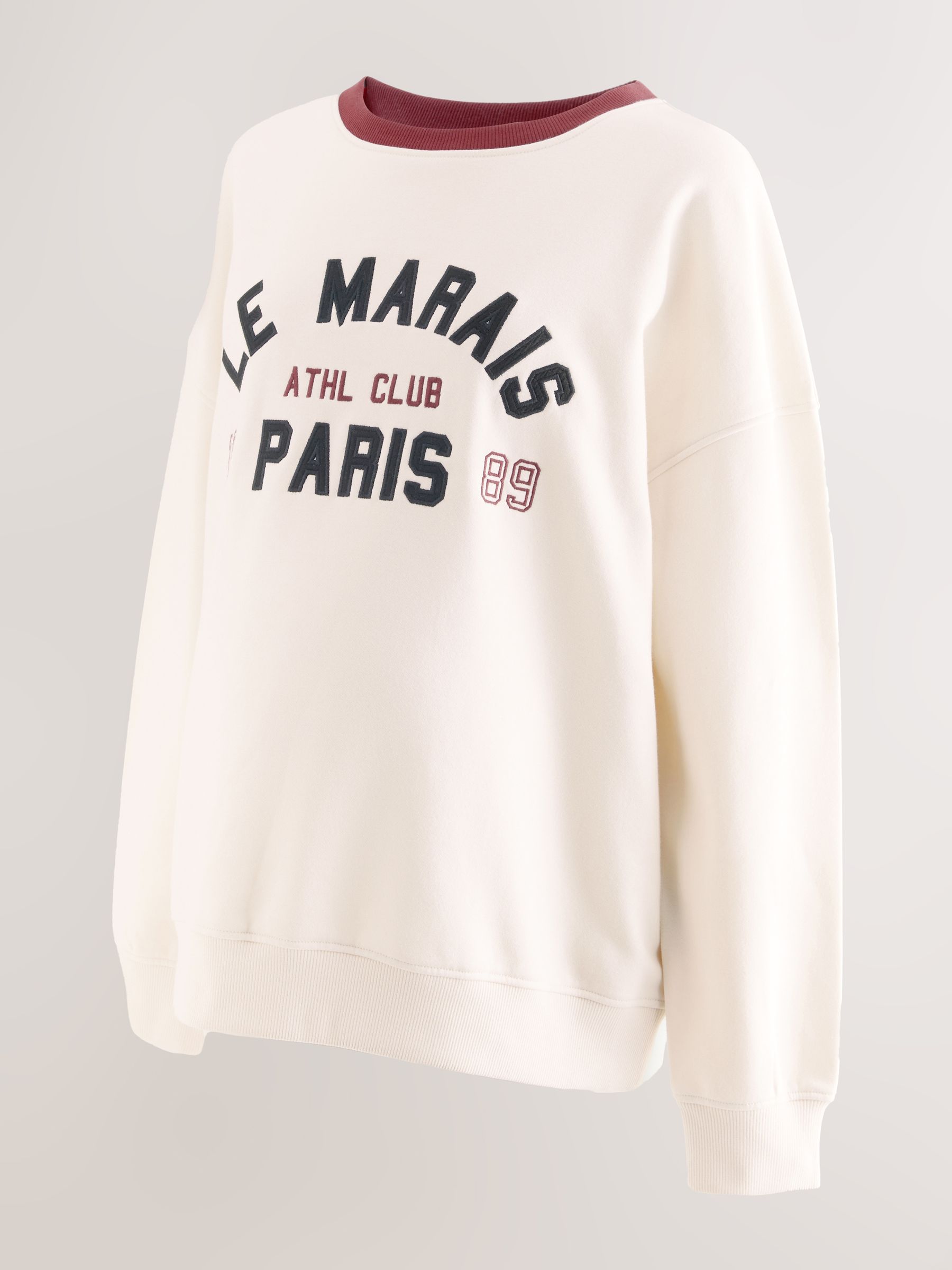 Crème - Maternity Graphic Sweatshirt