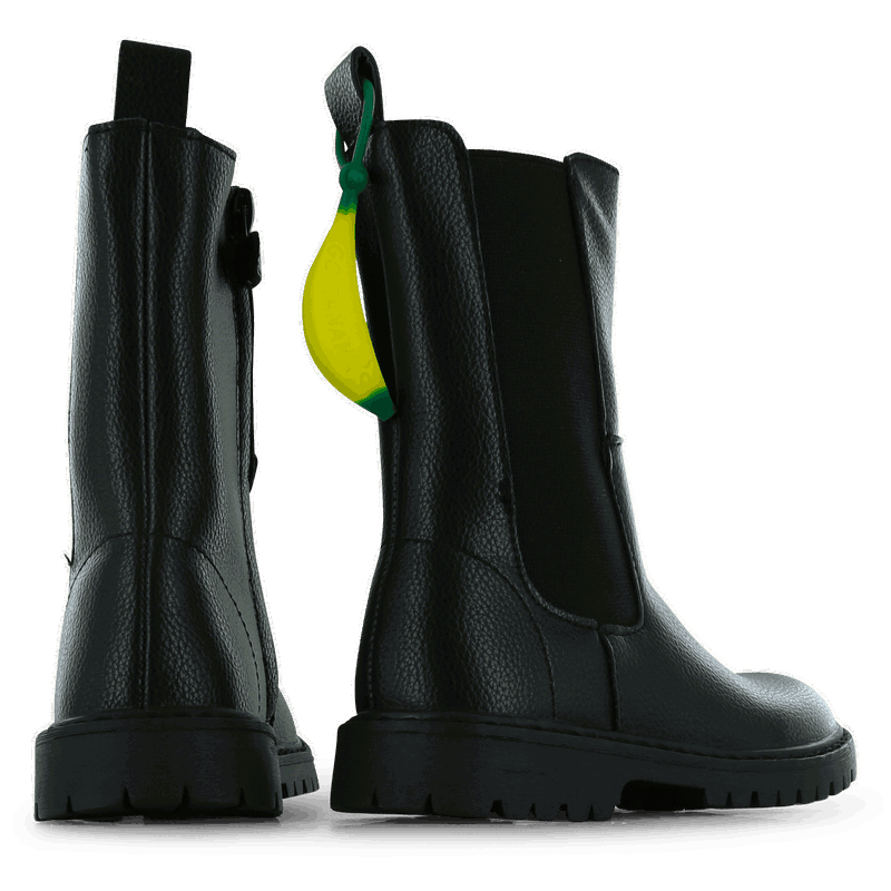 Go Banana's schwarzer hoher Stiefel