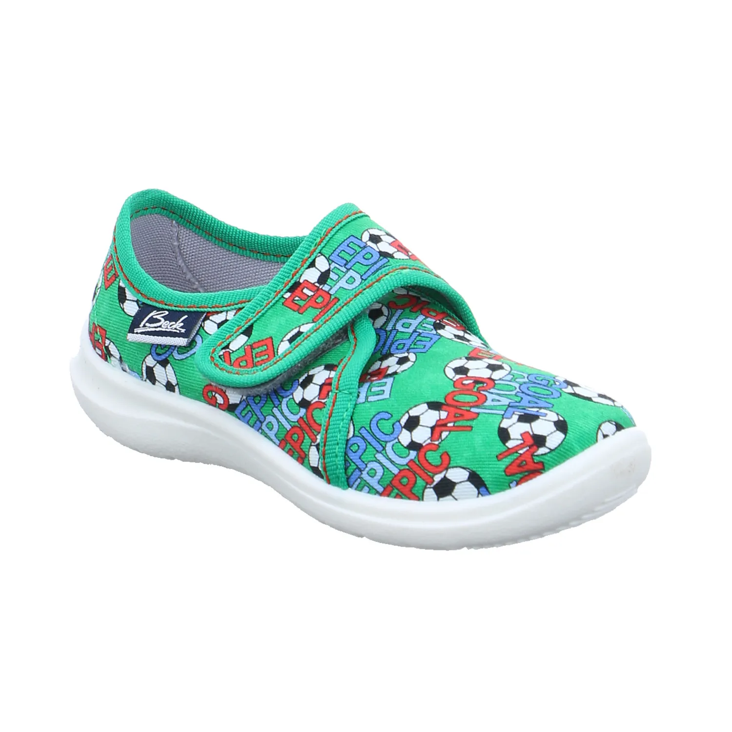 BECK Kinder-Hausschuh Grün Textil  Unisex