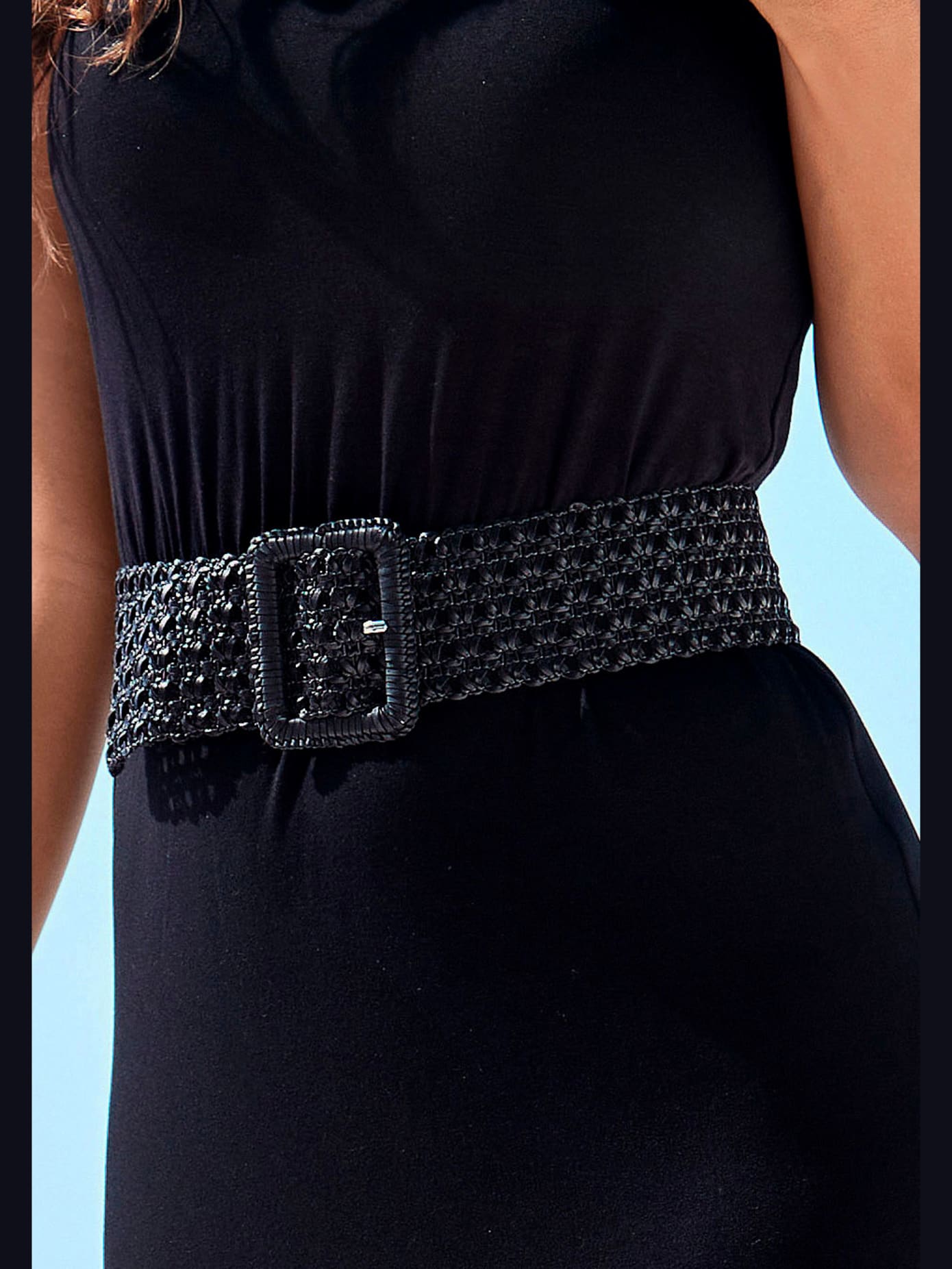Ceinture avec boucle ton sur ton