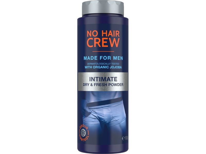 No Hair Crew Körperpuder Dry & Fresh 100 g Talkumfreies Puder für den Intimbereich für ein trockenes frisches Hautgefühl