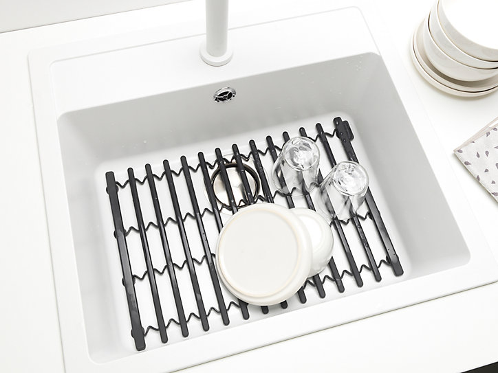 Tapis d'évier en silicone universel anthracite Brabantia Sinkside