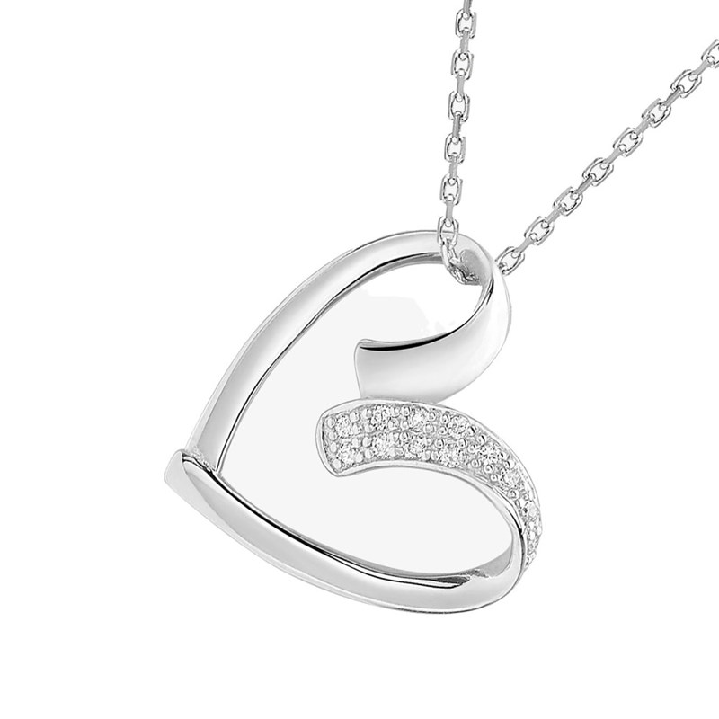 Collier Femme - Or 18 Carats - Diamant 0,04 Carats - Longueur : 42 cm