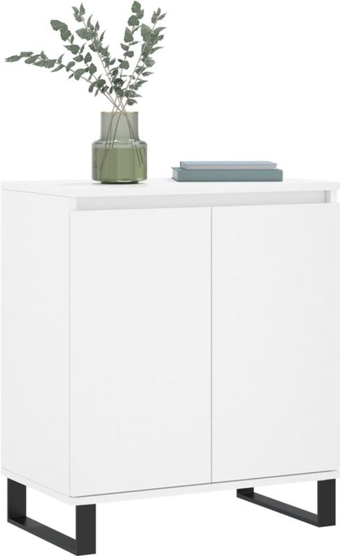 vidaXL - Dressoir - Wit - 60x35x70 cm - Bewerkt Hout
