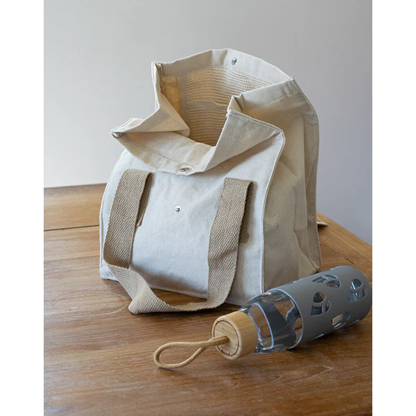 Sac déjeuner en coton bio naturel Pebbly