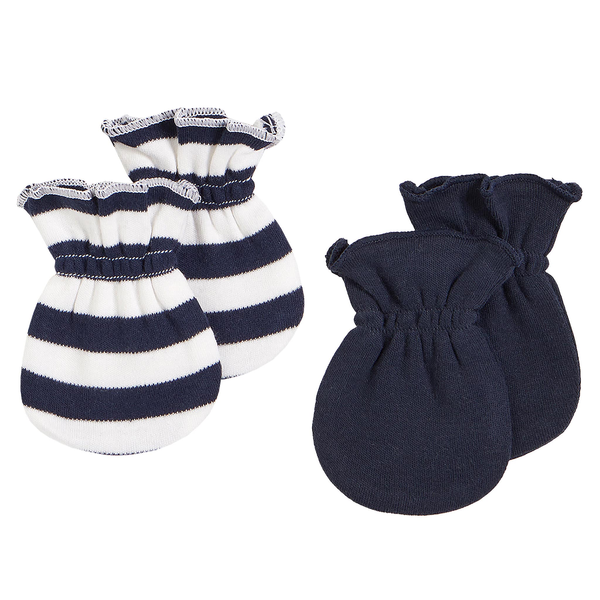 Petit Lem Ensemble Mitaines Rayées Ours 0-3mois