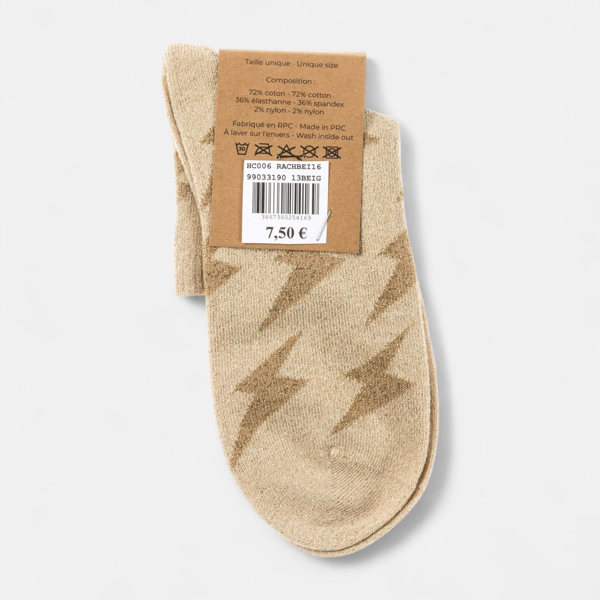 Chaussettes Femme beige