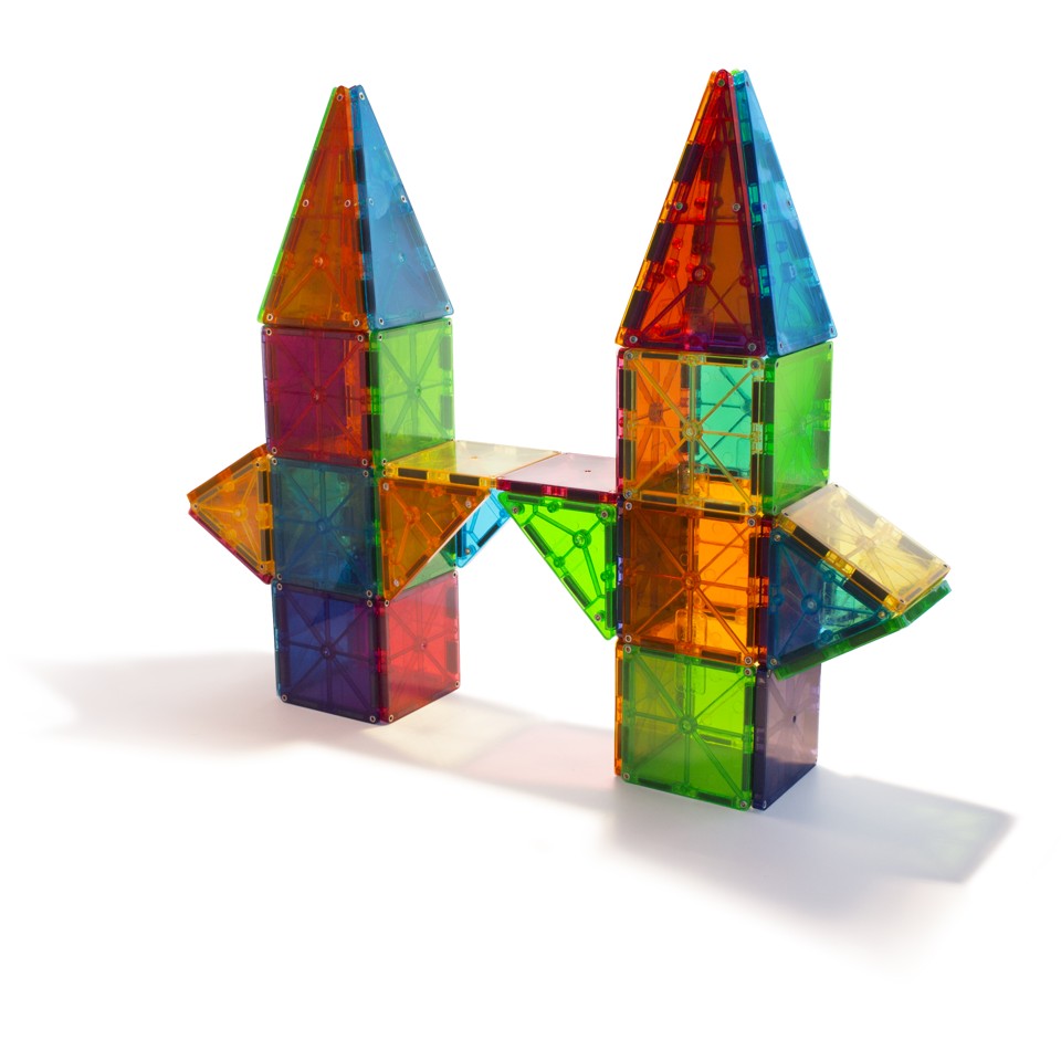 Magna-Tiles - Transparente Farver - 100 brikker