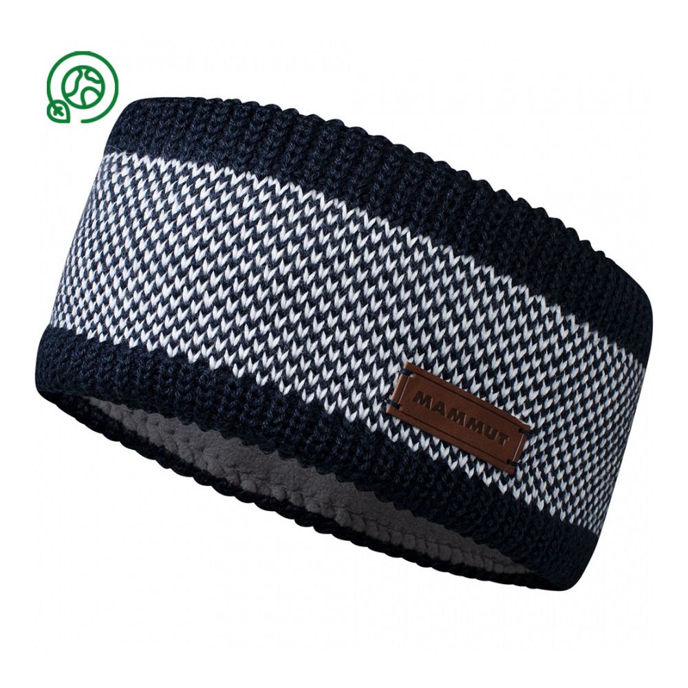 Mammut SNOW - Bandeau Femme marine/white