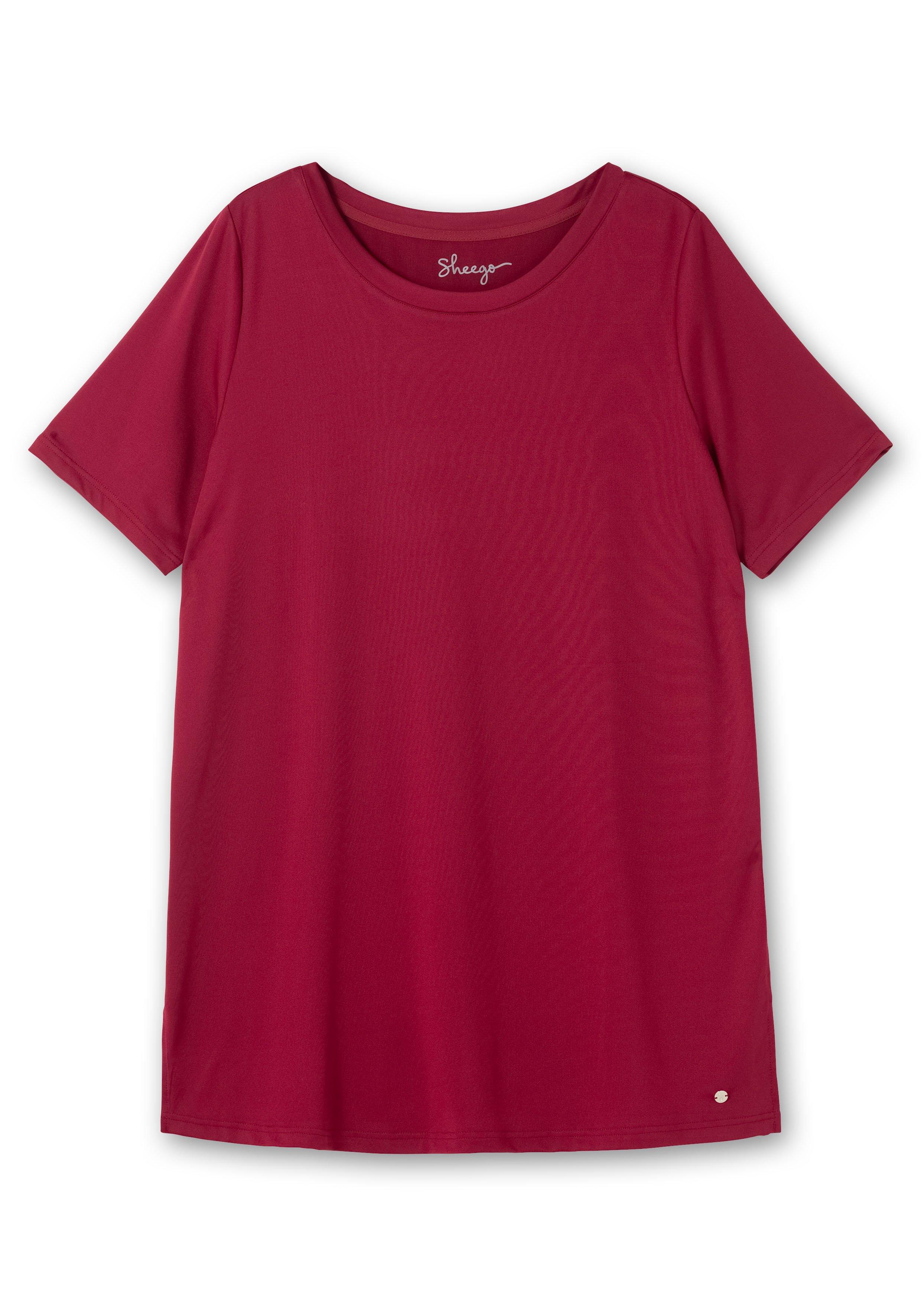 Funktionsshirt mit Rundhalsausschnitt, in Longform
