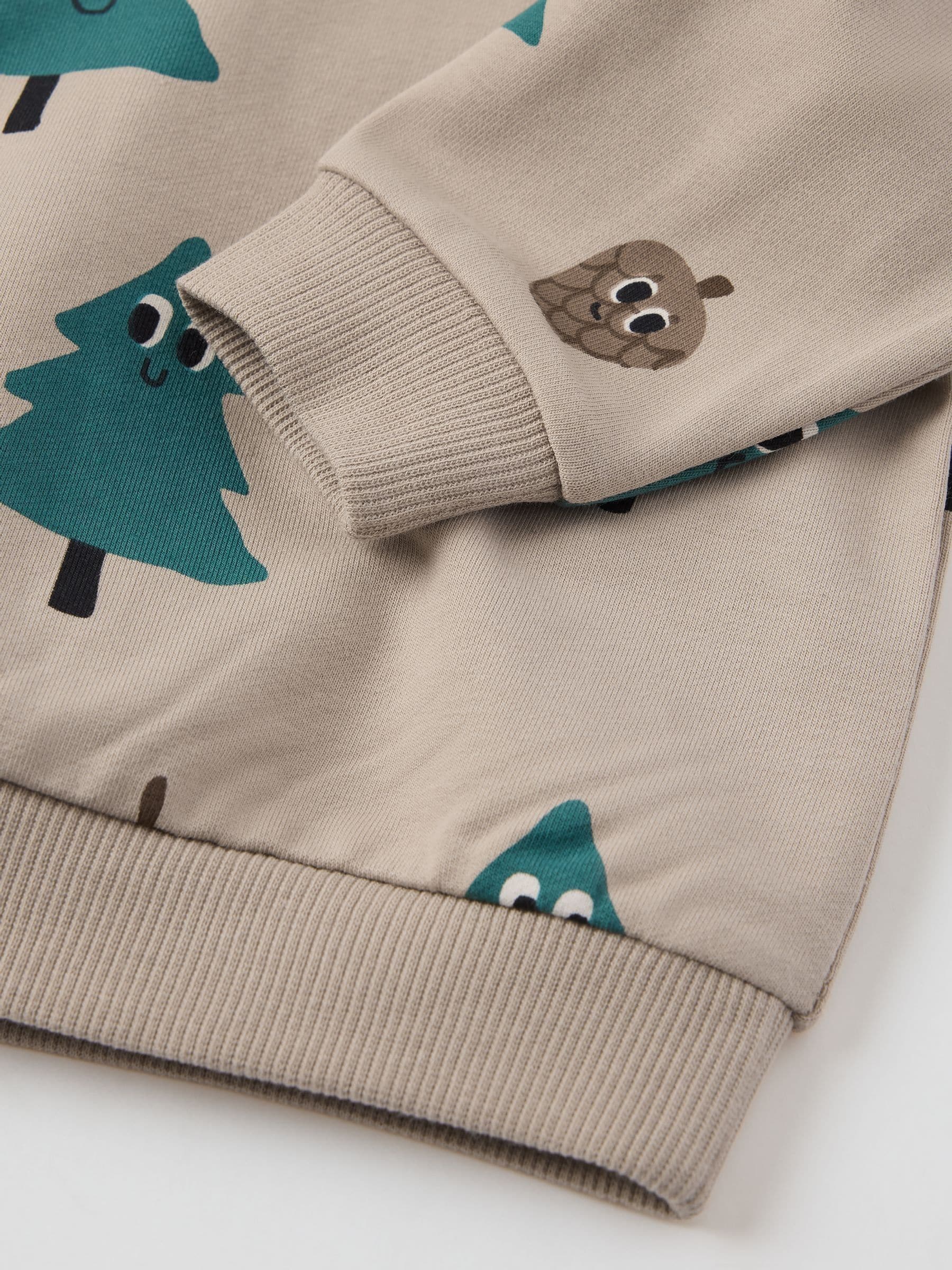 Polarn O. Pyret Tree Print Jumper