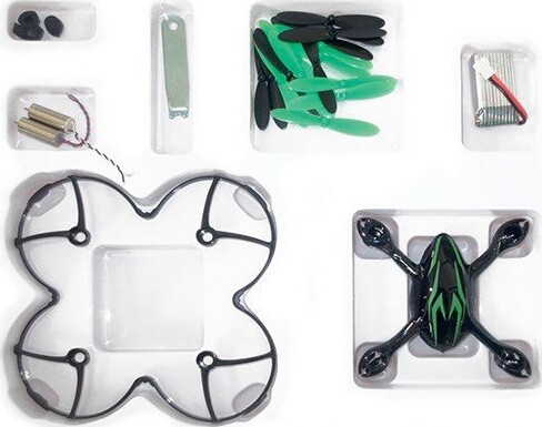 Hubsan - Value Pack Til H107 Camera - Sort Med Grønne Striber - H107C-A41