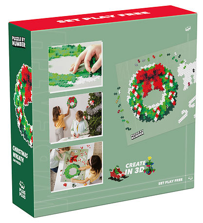 Plus-Plus Puzzle Stadt Zahl - 500 st. - Weihnachtskranz