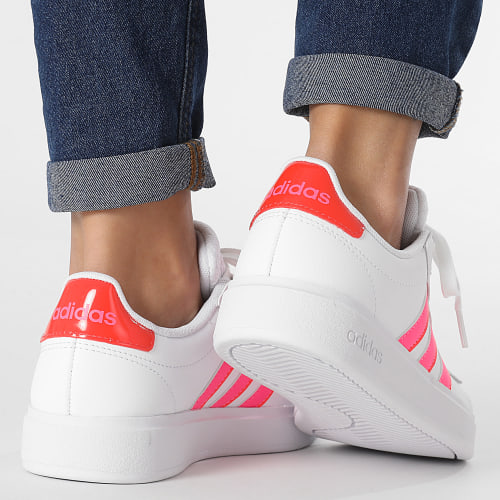 Baskets Femme Grand Court 2.0 ID4483 Footwear Lucid Pink Bright Red