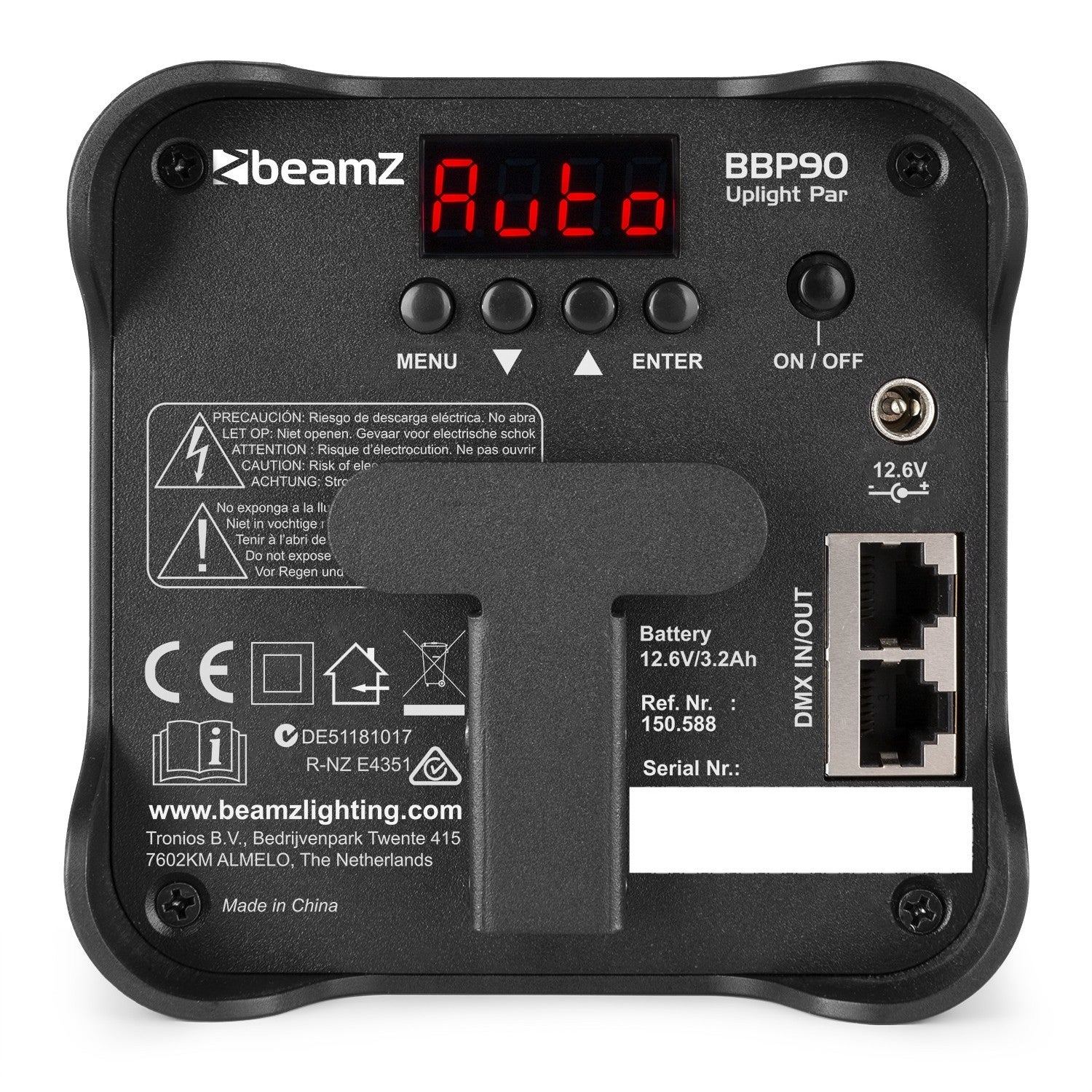 BeamZ BBP90 uplight par accu-verlichting