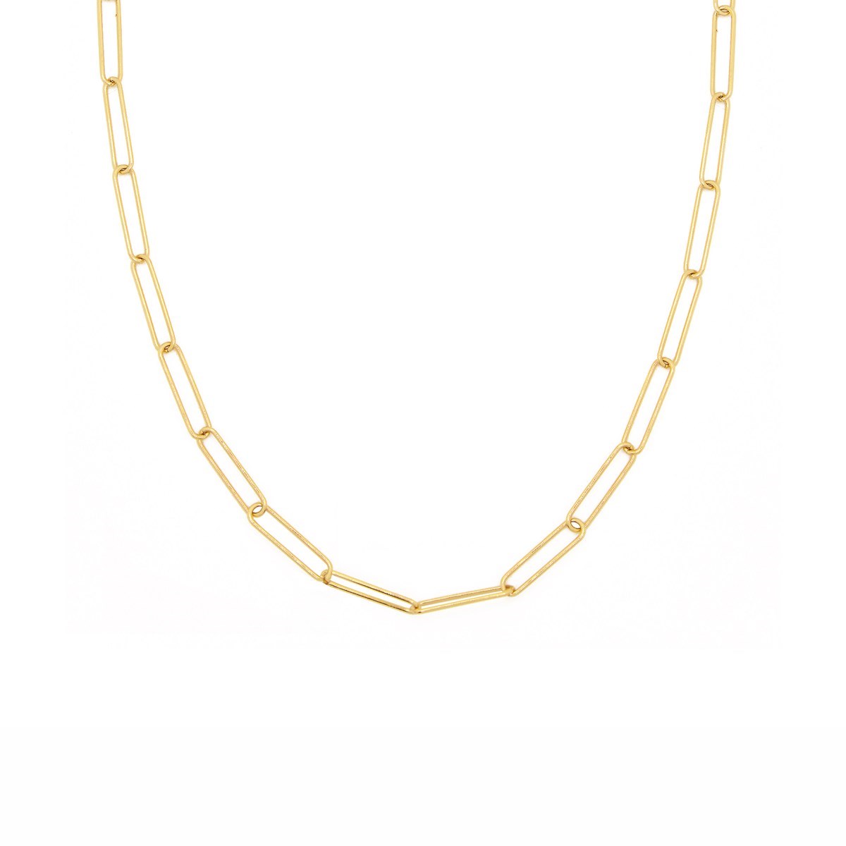 Collier maille XXL dorée à l'or fin 24K MAXI PURE