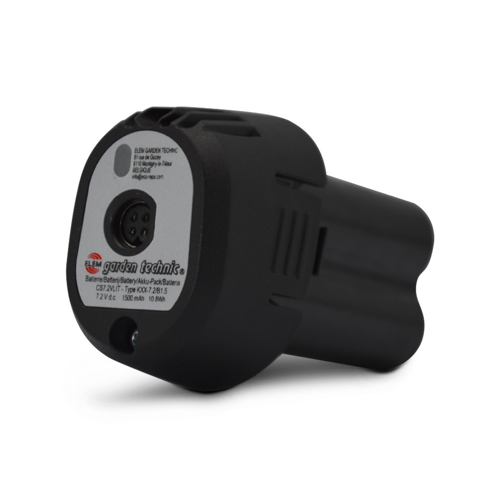 Batterie pour sécateur 7.2v lithium - elem garden