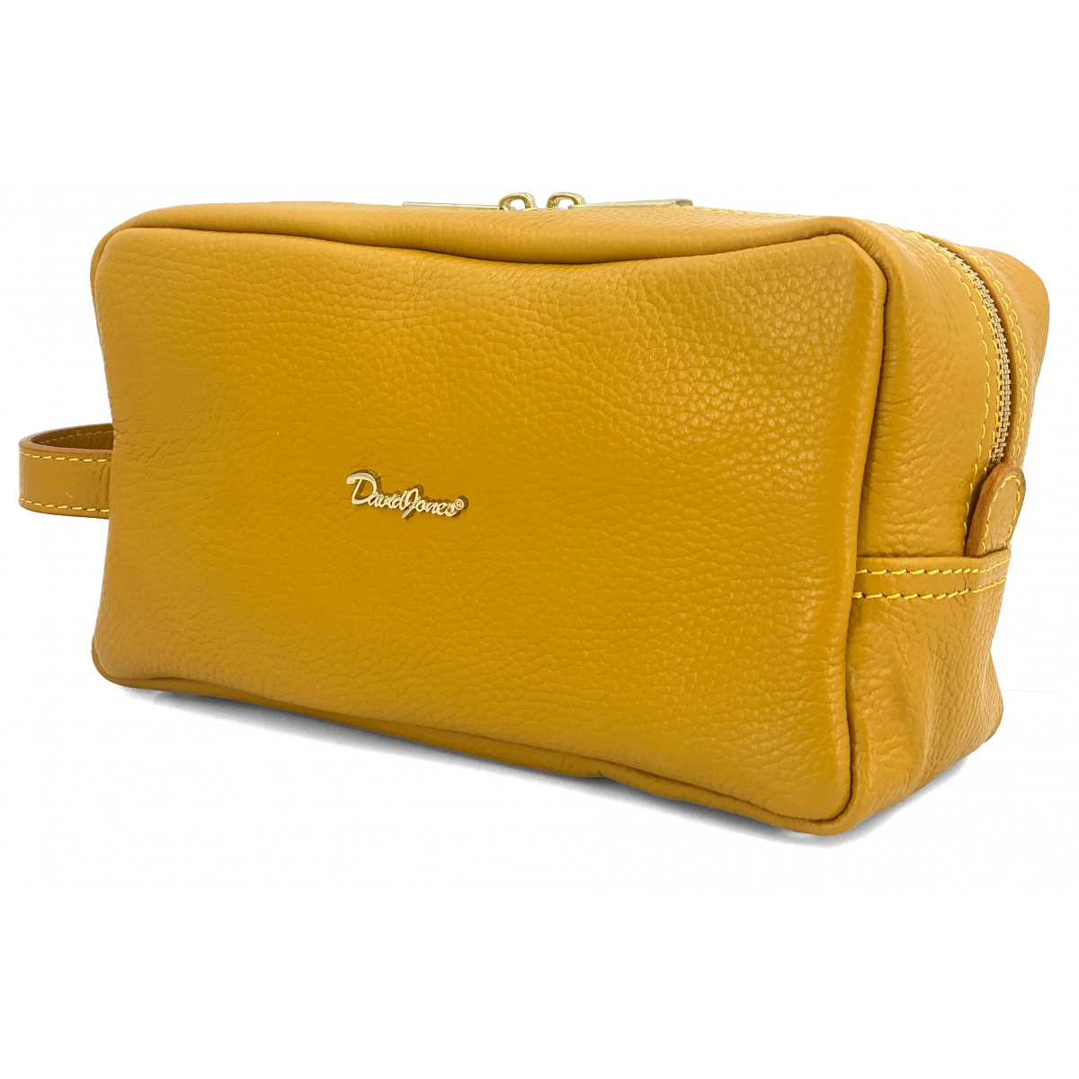 David Jones Trousse de toilette en cuir de vachette David Jones