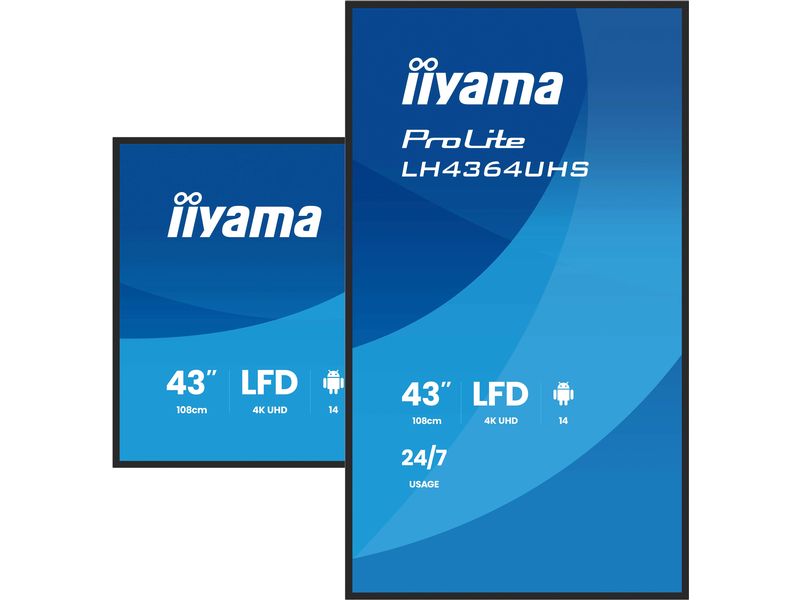 iiyama Public Display ProLite LH4364UHS-B1AG 43 