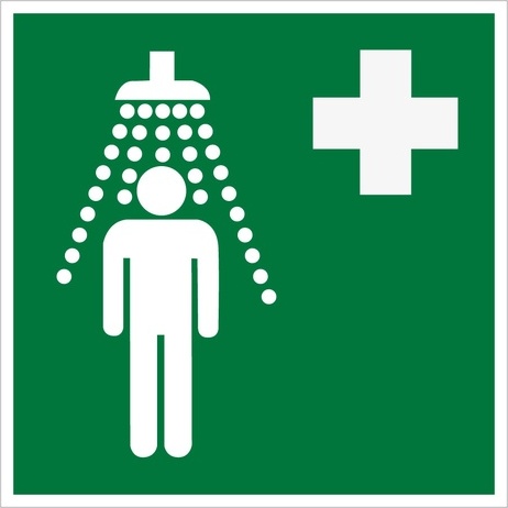 Panneau premiers secours - Douche de sécurité - ISO EN 7010