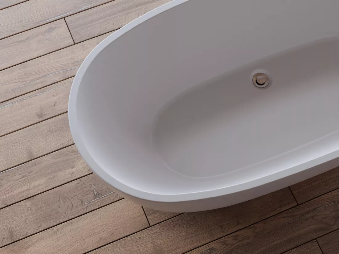 Baignoire îlot ovale SAMBA L. 170 x l. 79 cm, by SPALINA