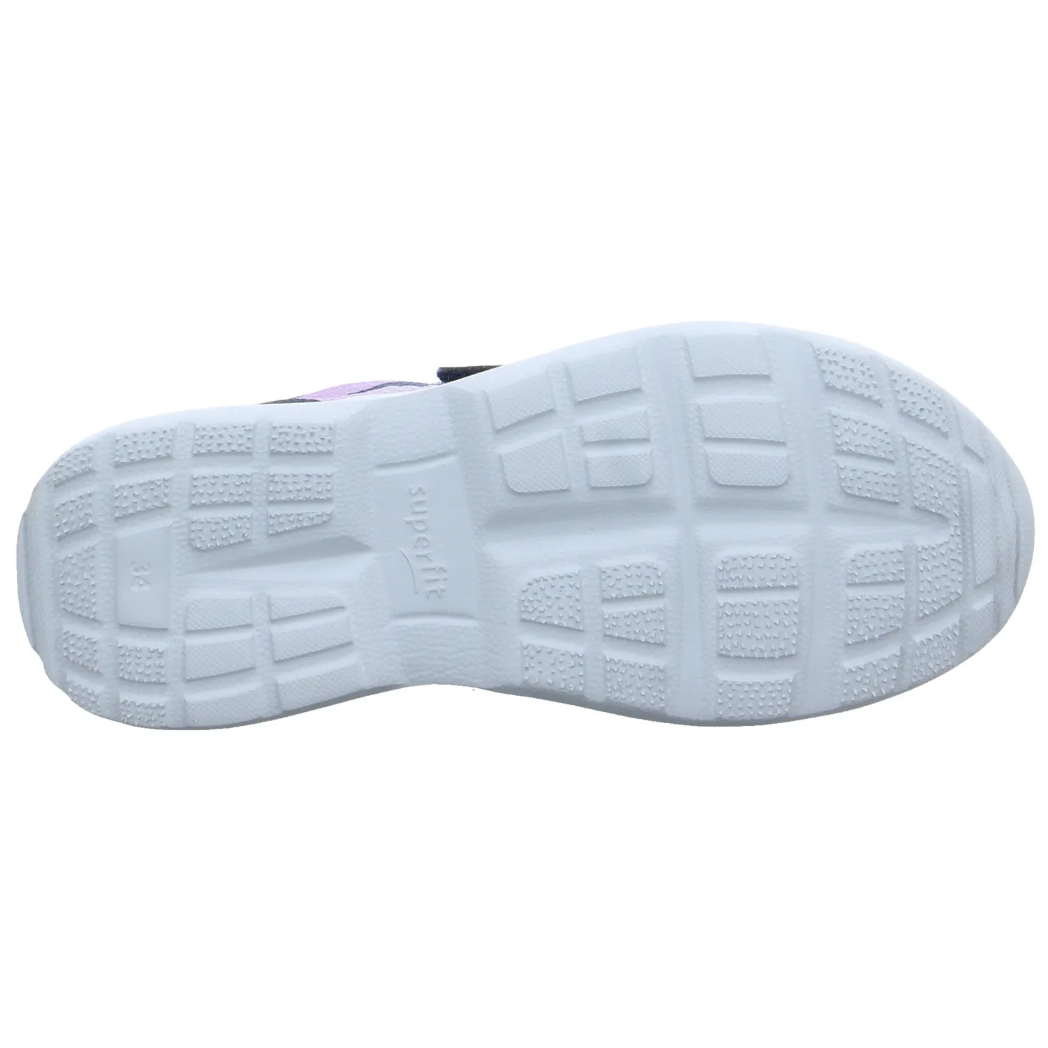 SUPERFIT Mädchen-Halbschuh Klett Blau Textil  Sneaker