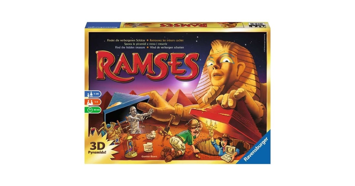 RavensburgerRamses Bordspel  (Meertalig, 1 - 5 spelers, 30 minuten, Vanaf 7 jaar)