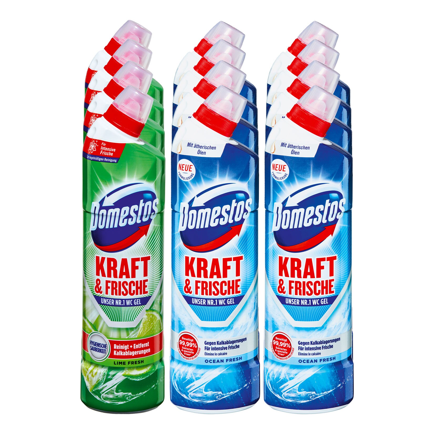 Domestos WC-Reiniger 750 ml, verschiedene Sorten, 12er Pack