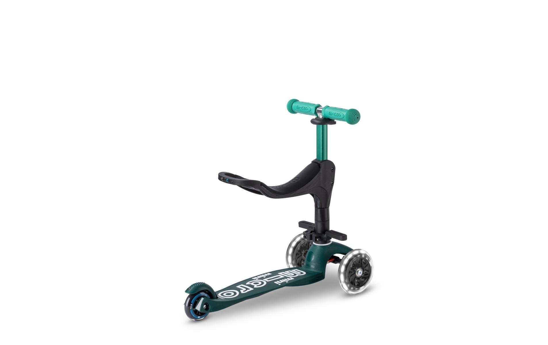 Kickboard Mini Micro 3in1 Deluxe Eco Grün<br>Kids Scooter aus recycelten Fischernetzen