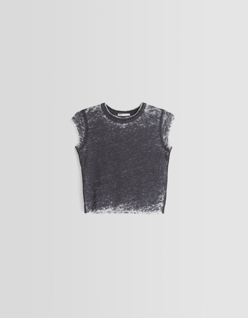 Camiseta de manga curta ajustada