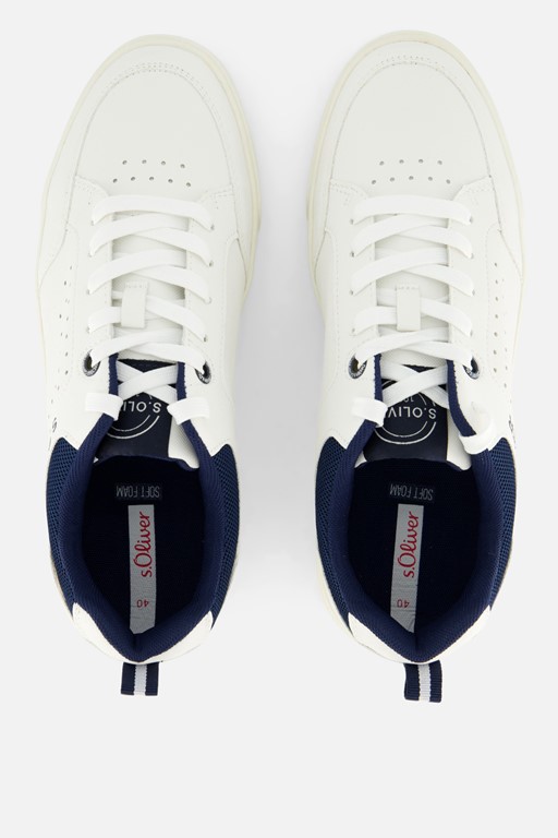 s.Oliver Sneakers wit Imitatieleer