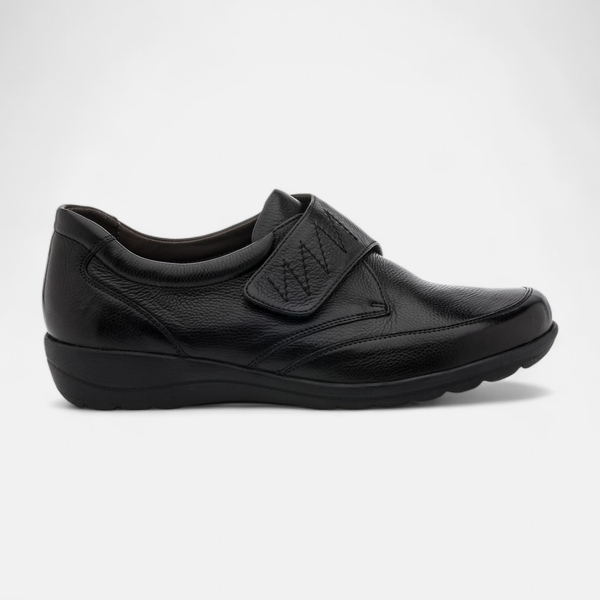 Derbies pieds sensibles Femme en cuir noir