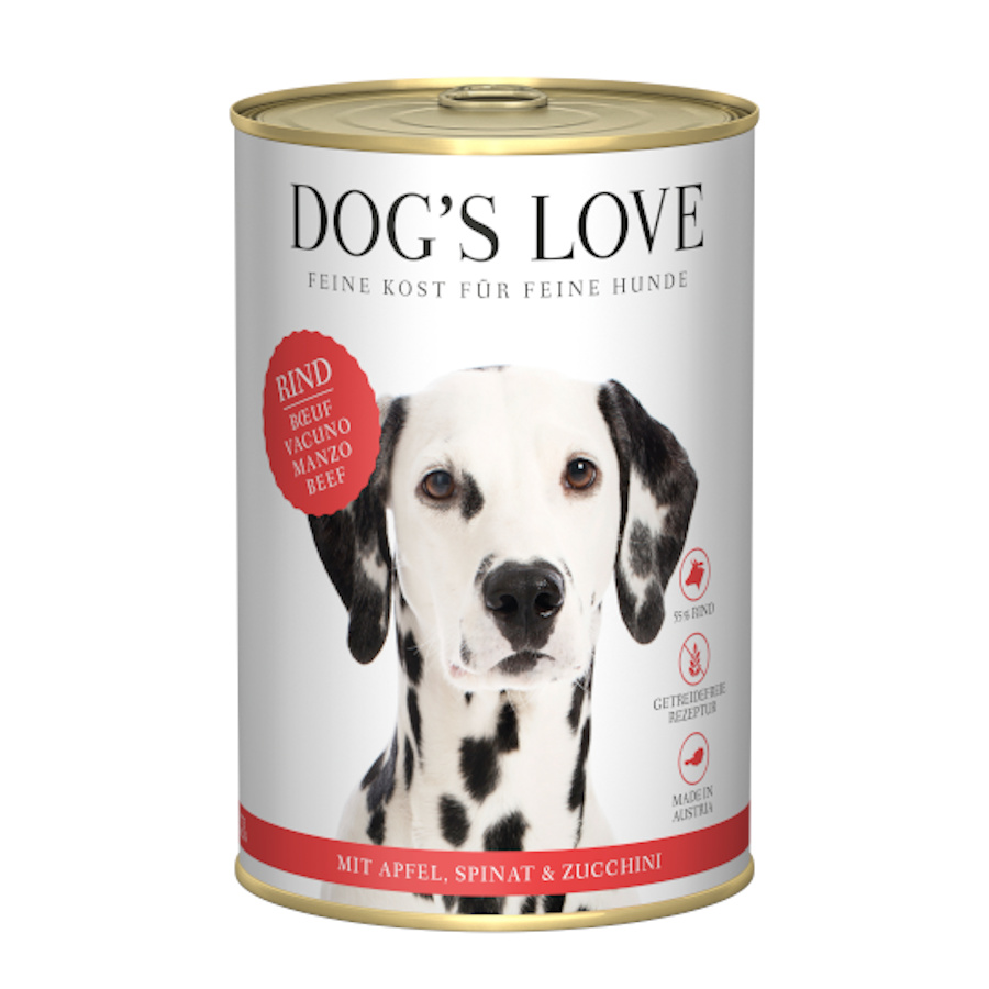 Ração enlatada Dog's Love Adult Beef para cães
